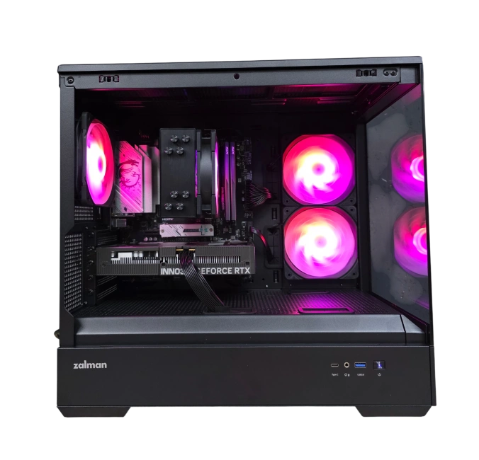 Игровой компьютер 989904 (Core i5-13400F 2.5 ГГц/Intel B760/32 ГБ DDR4 3.2 ГГц/1024 ГБ SSD/RTX 4060 8 ГБ/Wi-Fi/800W/Zalman P30 V2 TG ARGB Black TG Black) - купить по выгодной цене!